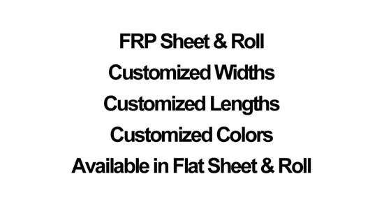 FRP Flat Sheets Fibreglass Reinforced Plastic Corrugated Panels Eco-Friendly Langfang Bonai Sustainability